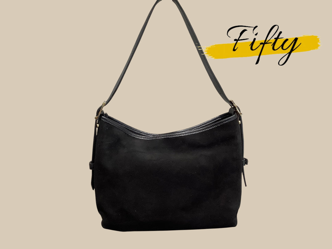 Sac besace en daim avec bandoulière réglable