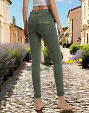 Charger l&#39;image dans la galerie, Pantalon slim à boutons et fermeture
