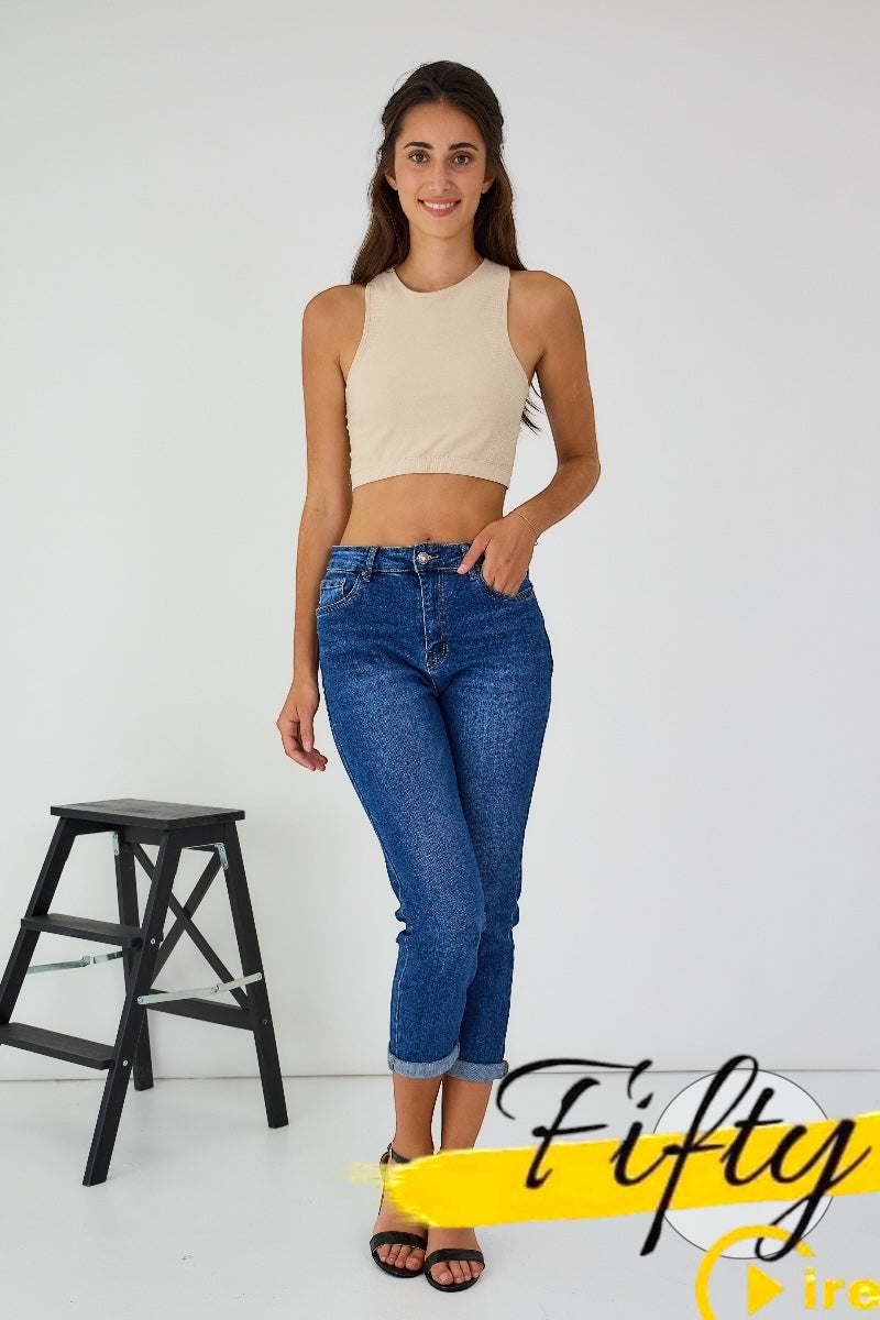 Jeans mom fit