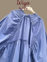 Charger l&#39;image dans la galerie, Blouse oversize à fronces
