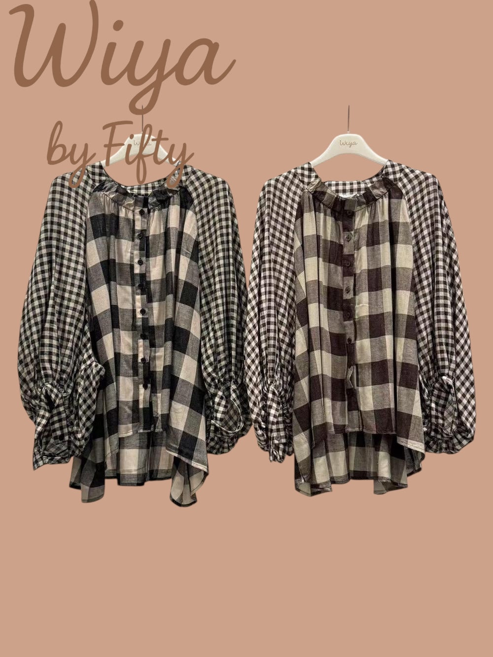Blouse à carreaux