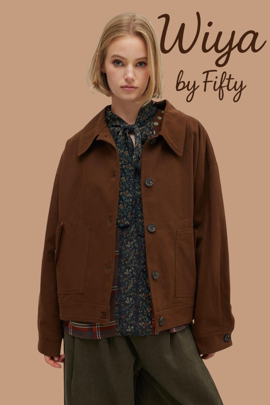 Veste courte en coton Wiya by Fifty