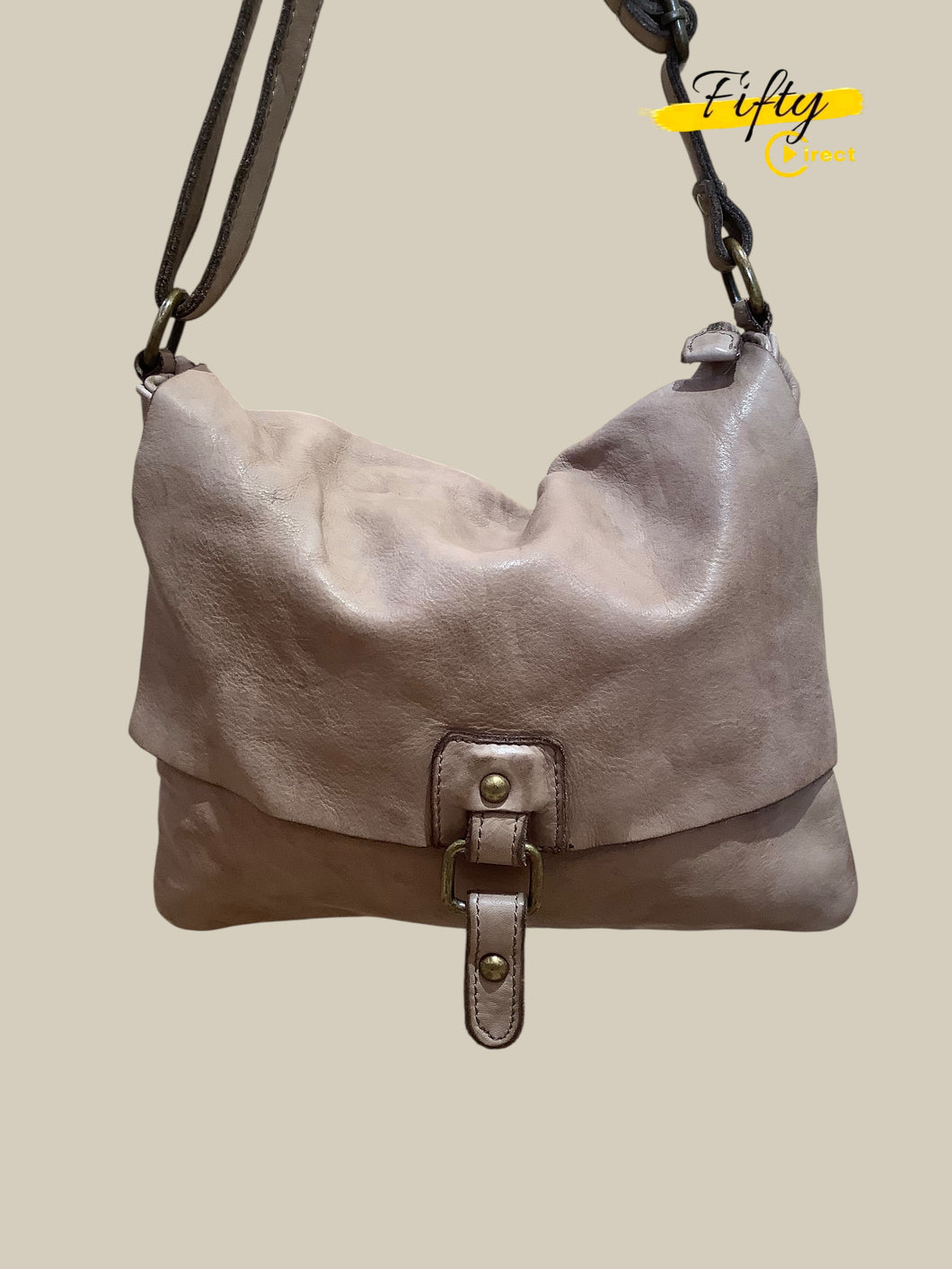 Sac en cuir souple à rabat